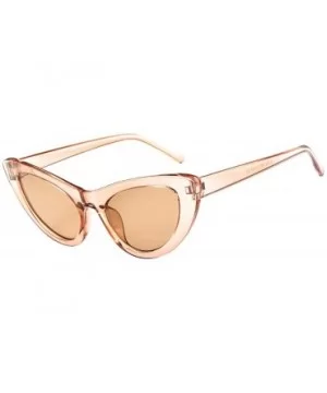 Women Vintage Shade Glasses Unisex Fashion Cat Eye Sunglasses - A - C418TKUOROE $7.21 Aviator