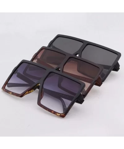 Oversized Sunglasses for Women Square Shield Plastic Frame 100% UV400 Protection - CH18S8LL20I $5.86 Shield