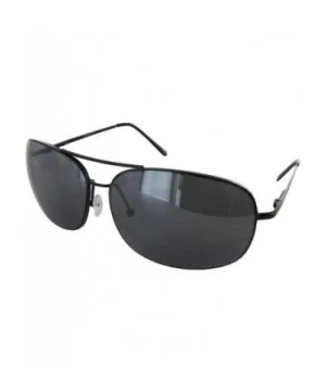 J0893 Aviator Style Sunglasses - Black/Grey - CH11DKDIU6R $5.74 Square