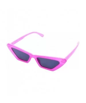 Neon Micro Cat Eye Sunglasses - Pink - CA199QCQR7K $15.07 Cat Eye