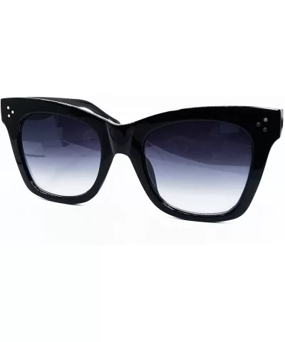 SA211 Premium Oversize XXL Women Men Cateye Havana Tilda Shadow Style Fashion Sunglasses - Black - CW18DKLSCK5 $8.77 Sport