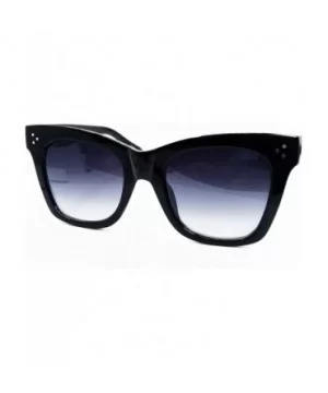 SA211 Premium Oversize XXL Women Men Cateye Havana Tilda Shadow Style Fashion Sunglasses - Black - CW18DKLSCK5 $8.77 Sport