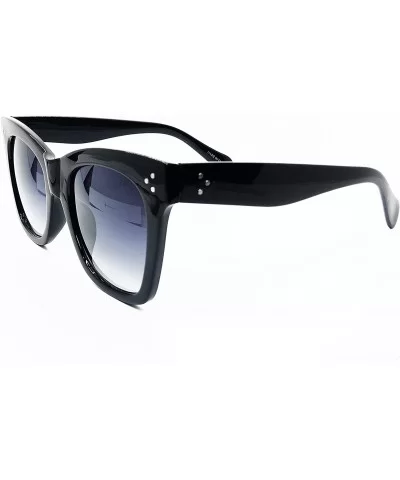 SA211 Premium Oversize XXL Women Men Cateye Havana Tilda Shadow Style Fashion Sunglasses - Black - CW18DKLSCK5 $8.77 Sport