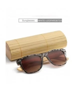 2018 Bamboo Sunglasses Wooden Wood Retro Vintage Summer Glasses for Men Women - I - CU18EM8CKEZ $4.76 Goggle