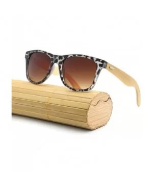 2018 Bamboo Sunglasses Wooden Wood Retro Vintage Summer Glasses for Men Women - I - CU18EM8CKEZ $4.76 Goggle