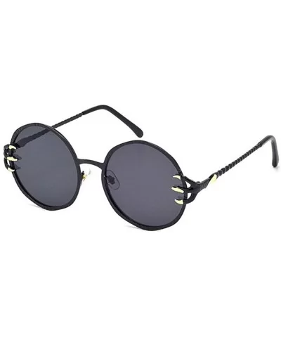 Little claw sunglasses- claw round sunglasses- metal sunglasses- sunglasses - C - CS18S8XW4KR $47.53 Aviator