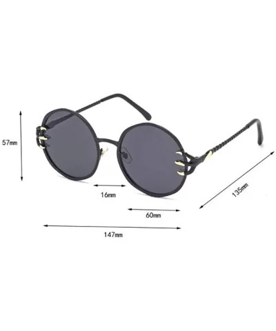 Little claw sunglasses- claw round sunglasses- metal sunglasses- sunglasses - C - CS18S8XW4KR $47.53 Aviator