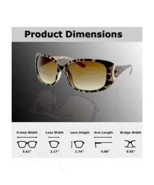 Bifocal Sunglasses Readers UV400 Protection Outdoor Reading Glasses for Women - Gold - CW11S6BCF9L $9.71 Square