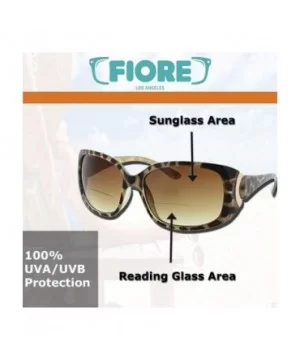 Bifocal Sunglasses Readers UV400 Protection Outdoor Reading Glasses for Women - Gold - CW11S6BCF9L $9.71 Square