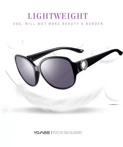 Oversized Classic Black Womens Sunglasses - UV400 Lens - with Zipper Case - Black - CD18RMQXX5S $8.49 Cat Eye