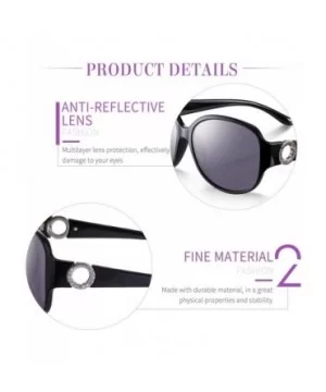 Oversized Classic Black Womens Sunglasses - UV400 Lens - with Zipper Case - Black - CD18RMQXX5S $8.49 Cat Eye