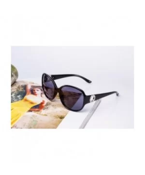 Oversized Classic Black Womens Sunglasses - UV400 Lens - with Zipper Case - Black - CD18RMQXX5S $8.49 Cat Eye