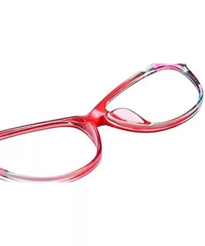 2018 Vintage Sexy cat Reading Glasses Womens Oversized Anti-UV Fashion Flower Eyewear - Brown - CT1899SKTKN $8.32 Oversized