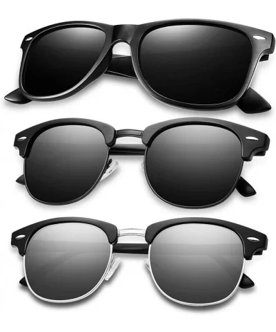 Polarized Sunglasses Advanced Composite Protection - 3-mattblack+black+silver - CU18AOAMOZK $24.09 Semi-rimless