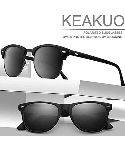 Polarized Sunglasses Advanced Composite Protection - 3-mattblack+black+silver - CU18AOAMOZK $24.09 Semi-rimless