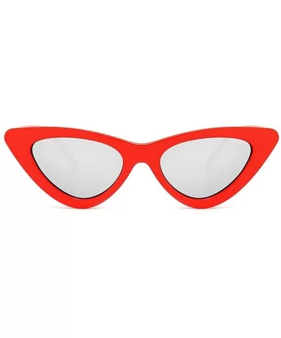 Eyewear Cat Eye Eyeglasses Shades Sunglasses Integrated UV - Red Sliver - C718Q0RM8LE $5.85 Cat Eye