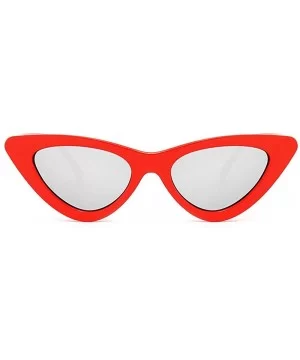 Eyewear Cat Eye Eyeglasses Shades Sunglasses Integrated UV - Red Sliver - C718Q0RM8LE $5.85 Cat Eye