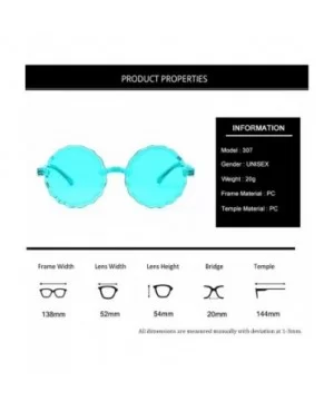 Frameless Lace Shaped Sunglasses Jelly Candy Color Sunglasses for Party Gifts - D - CU190HUWCED $7.41 Square