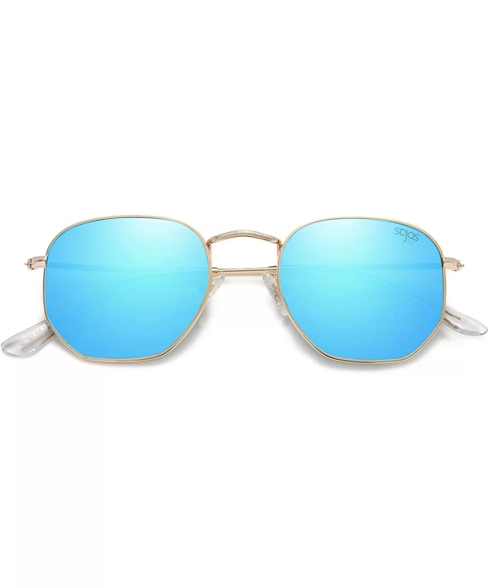 Small Square Polarized Sunglasses for Men and Women Polygon Mirrored Lens SJ1072 - CW189KSWTG7 $9.63 Aviator