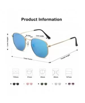 Small Square Polarized Sunglasses for Men and Women Polygon Mirrored Lens SJ1072 - CW189KSWTG7 $9.63 Aviator