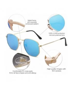 Small Square Polarized Sunglasses for Men and Women Polygon Mirrored Lens SJ1072 - CW189KSWTG7 $9.63 Aviator