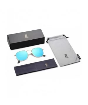 Small Square Polarized Sunglasses for Men and Women Polygon Mirrored Lens SJ1072 - CW189KSWTG7 $9.63 Aviator