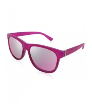 Sunglasses Mens Womens Mirror UV400 Plastic FW2004 - C3 Matte Red Frame/ Red Revo Lens - C418CMUTE80 $9.69 Oversized