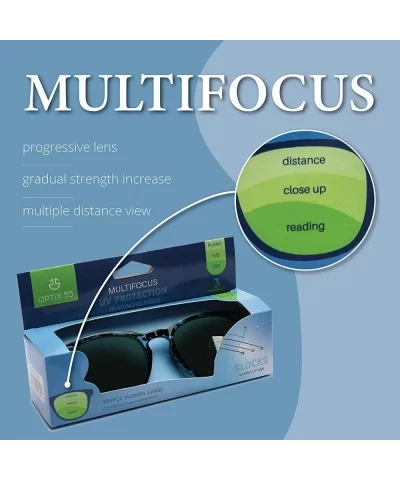 Multifocal Sunglasses Men Women Progressive - CZ18U9CT793 $10.85 Square