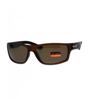 Xloop Sports Fashion Mens Sunglasses Rectangular Frame UV 400 - Brown (Brown) - C618H0MUMZY $8.75 Sport