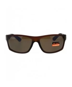 Xloop Sports Fashion Mens Sunglasses Rectangular Frame UV 400 - Brown (Brown) - C618H0MUMZY $8.75 Sport