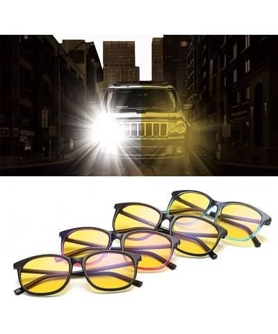 Night Driving Glasses Polarized Anti Glare Rainy Safe Night Glasses - Purple - CR189YRLSHC $7.12 Sport