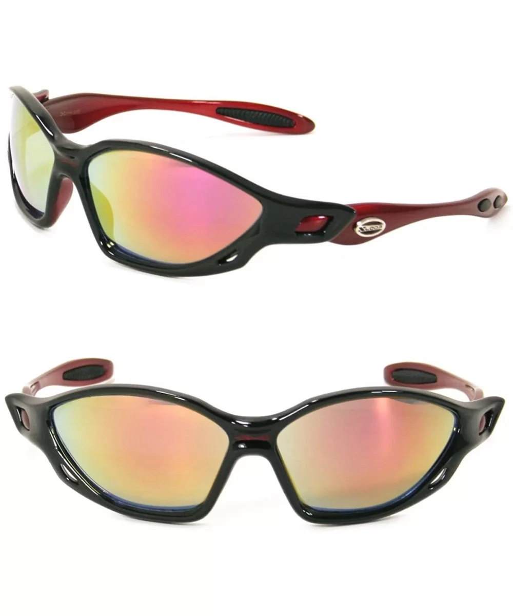 Running Triathlon Cycling Sport Sunglasses UV400 Protection SA7932 - Red - CF11K1ITFYP $8.36 Sport