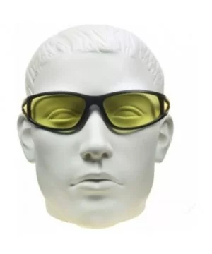 Yellow Bifocal Safety Reader Glasses Sport Wrap Night Vision Computer - Matte Black Yellow Lens - C1192T7ZLAA $13.66 Wrap