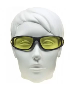 Yellow Bifocal Safety Reader Glasses Sport Wrap Night Vision Computer - Matte Black Yellow Lens - C1192T7ZLAA $13.66 Wrap