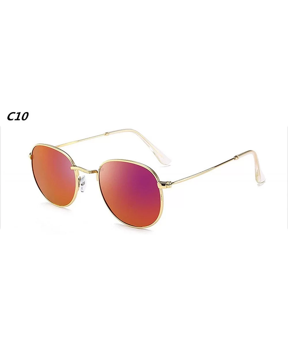 Luxury Sunglasses Women/Men Brand Designer Glasses Lady Oval Sun Small Metal Frame Oculos De Sol Gafas - C10 - CY197A3GSXY $2...