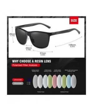 Men's Sports Polarized Al-Mg Metal Frame Sunglasses UV Protection Sunglasses for Men 8200 - Black - C3189HRN5EN $23.21 Sport