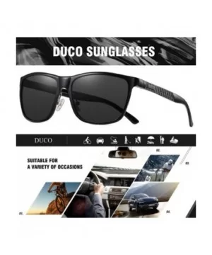 Men's Sports Polarized Al-Mg Metal Frame Sunglasses UV Protection Sunglasses for Men 8200 - Black - C3189HRN5EN $23.21 Sport