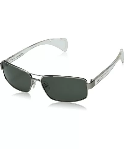 Dakota Watch Company Men's Wrap Polarized Sunglasses - Silver/Green - C211SD2ESS9 $38.35 Sport