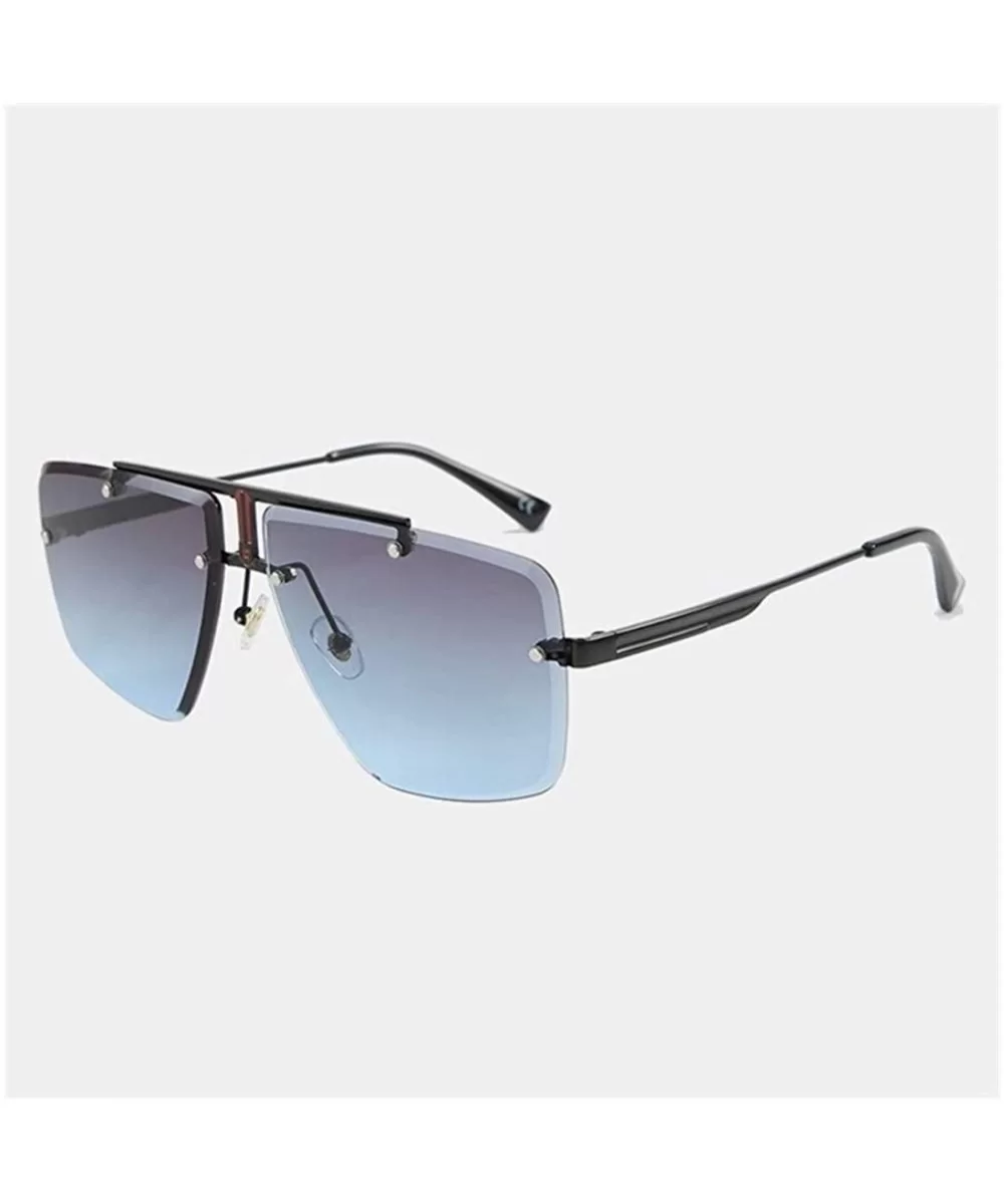 Rimless Sunglasses Fashion Glasses Driving - CD198UIR9WG $7.30 Goggle