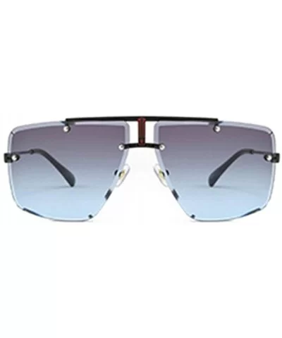 Rimless Sunglasses Fashion Glasses Driving - CD198UIR9WG $7.30 Goggle