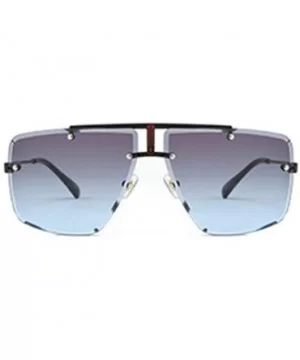 Rimless Sunglasses Fashion Glasses Driving - CD198UIR9WG $7.30 Goggle