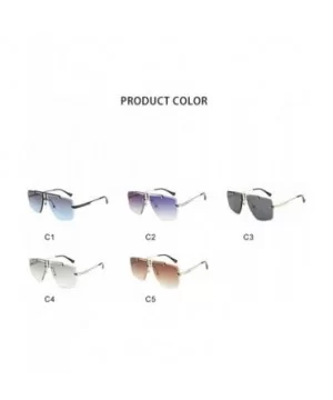 Rimless Sunglasses Fashion Glasses Driving - CD198UIR9WG $7.30 Goggle