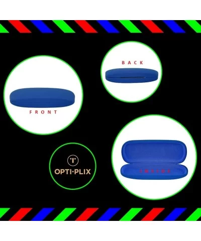 Glasses Case Hard Shell - Eyeglass And Sunglass Case For Men - Women - And Kids - Royal Blue - CI18N6ZDEIE $7.59 Aviator