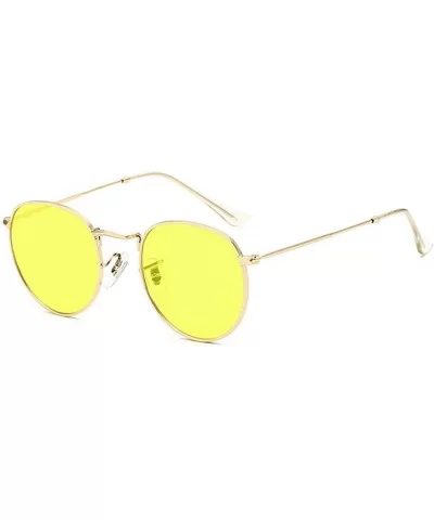 Luxury Sunglasses Women/Men Brand Designer Glasses Lady Oval Sun Small Metal Frame Oculos De Sol Gafas - C10 - CY197A3GSXY $2...