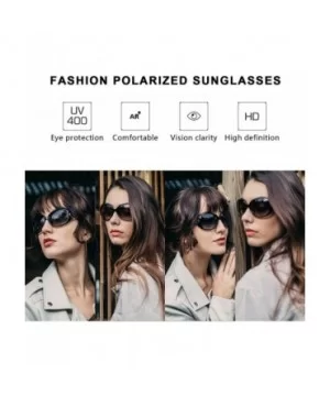 Classic Oversized Sunglasses for Women Polarized 100% UV400 Protection Lenses Ladies Fashion Retro HD Sun Glasses - CZ195Y64D...