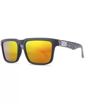 Removable Foot Square Sports Sunglasses Dazzling True Film Polarized Fishing Driver's Glasses - CM18Z67A786 $24.69 Sport