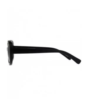 Womens Rectangular Mod Designer Plastic Fashion Sunglasses - Matte Black - CB189U7206E $6.63 Rectangular