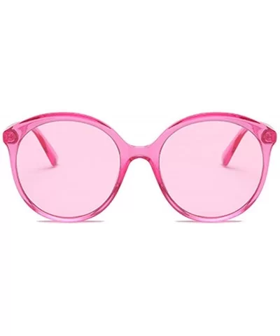 Female Big box Sunglasses Shade Glasses Men and women Sunglasses - Pink - CH18LL0A8WO $7.22 Sport