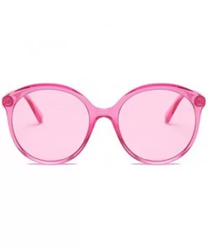 Female Big box Sunglasses Shade Glasses Men and women Sunglasses - Pink - CH18LL0A8WO $7.22 Sport