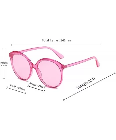 Female Big box Sunglasses Shade Glasses Men and women Sunglasses - Pink - CH18LL0A8WO $7.22 Sport